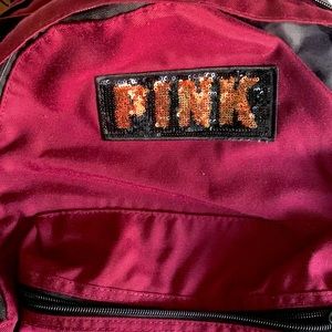 Pink backpack